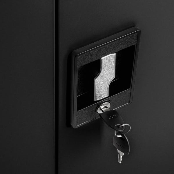 Ensemble de 2 classeurs à 5 étagères - noir