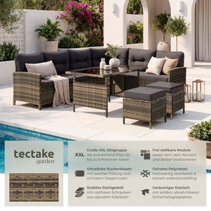 Rattan Lounge Barletta natur
