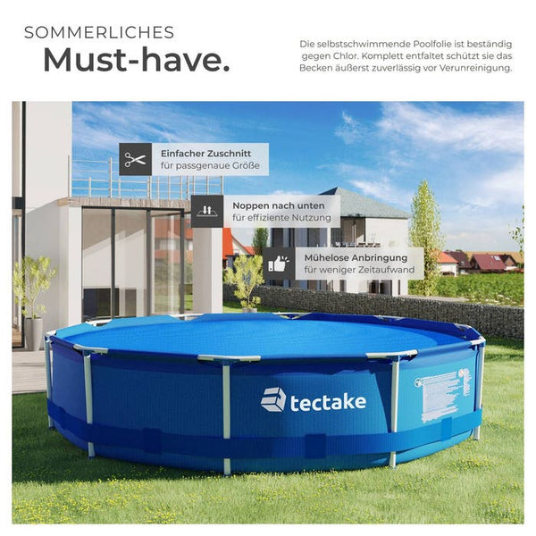 Poolabdeckung Solarfolie rund Ø 250 cm