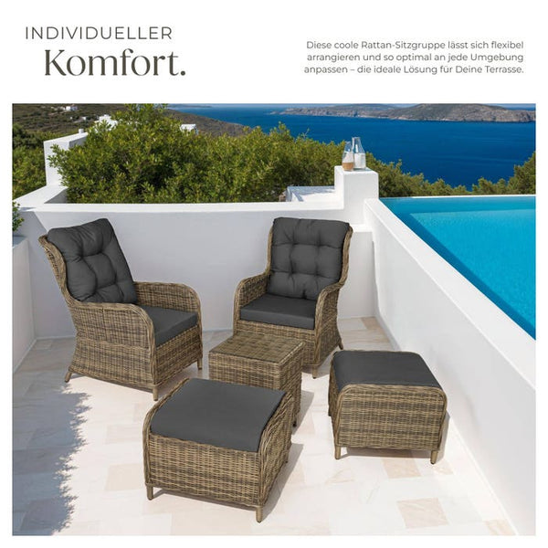 Rattan Sitzgruppe Benissa natur
