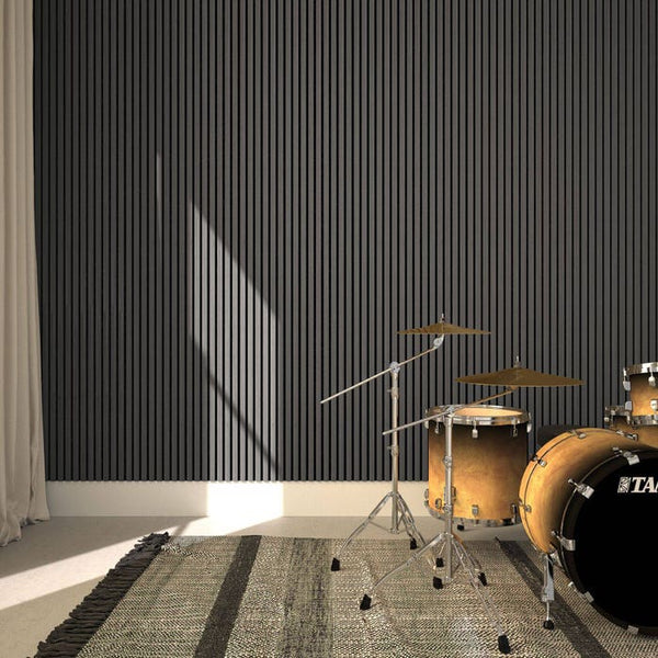 Akustikpaneele Sonic Wall Eiche schwarz 4er Set