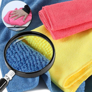 6 microfiber cloths 35x35cm, washable