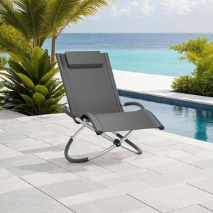 Sonnenliege Paulina grau