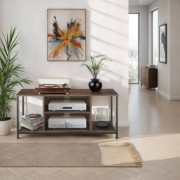 TV-Regal Austin Industrial Holz dunkel, rustikal 110 cm