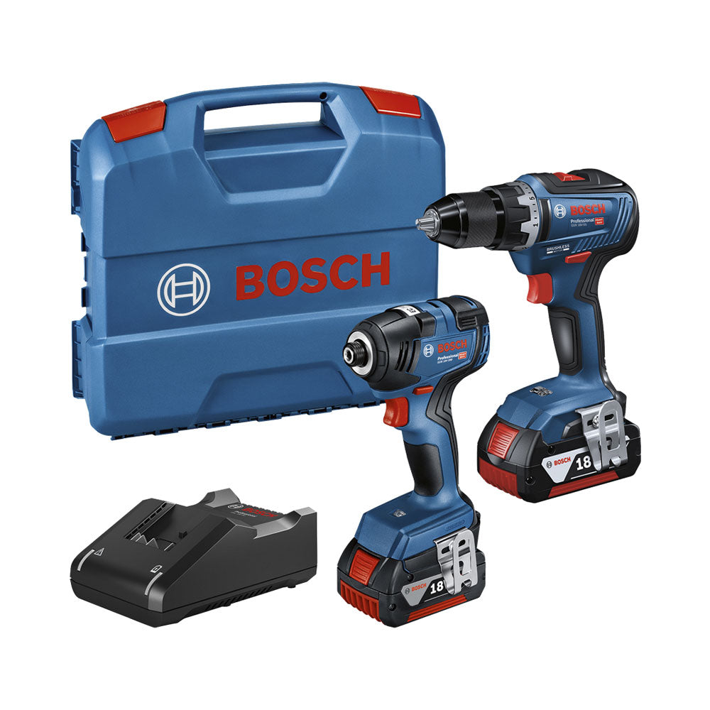 Kit 2 utensili Bosch GDR 18V-200 + GSR 18V-55
