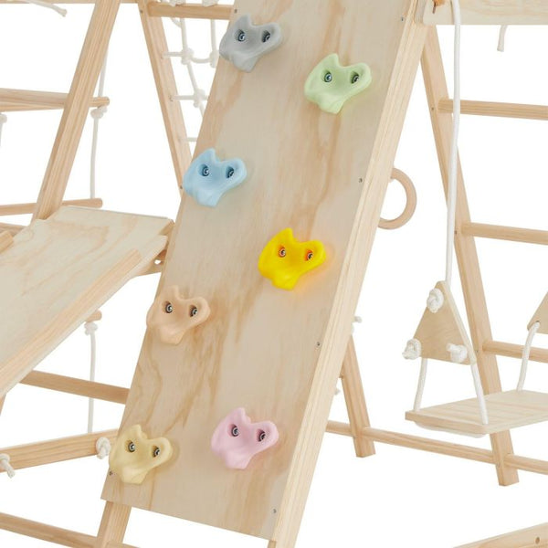 Klettergerüst Mont Blanc 8in1 Indoor Holz klappbar braun