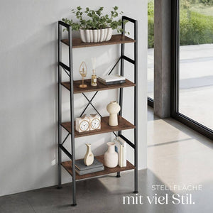 Leiterregal Newcastle 57,5 x 35,5 x 139cm - industrial dunkelbraun
