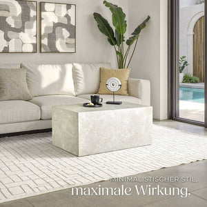 Couchtisch Lasley Travertin Optik 90 x 50 x 40 cm