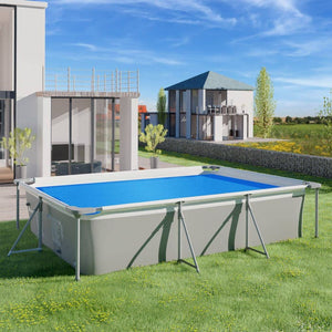 Poolabdeckung Solarfolie rechteckig blau 160 x 260 cm