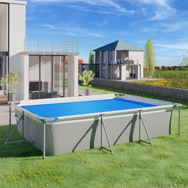 Poolabdeckung Solarfolie rechteckig blau 160 x 260 cm