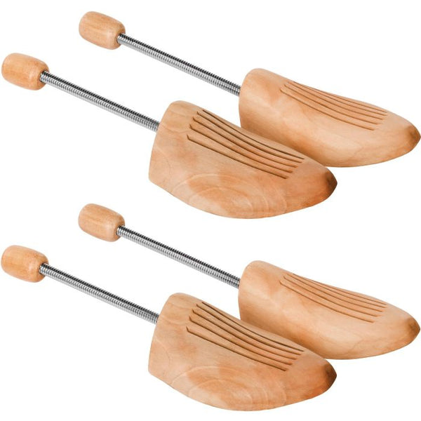 2 Paar Spiral-Schuhspanner Lotusholz Grösse 44-45