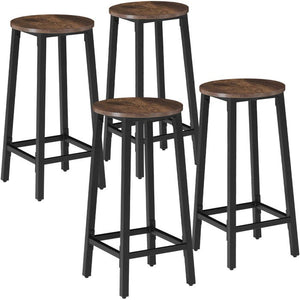 Set Barhocker Corby Industrial Holz dunkel, rustikal 4er Set
