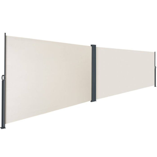 Doppel-Seitenmarkise beige 160 x 600 cm