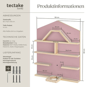 Wandregal Mylittle Story pink