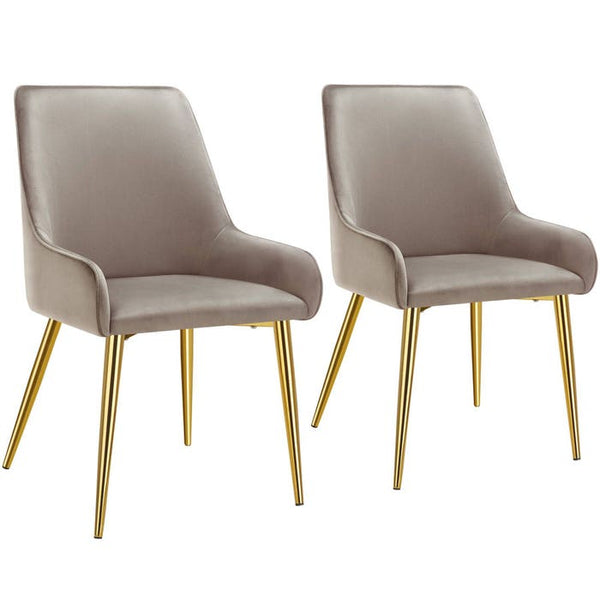 Polsterstuhl Avane taupe 2er Set