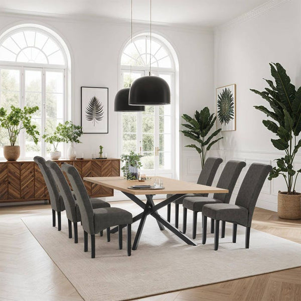 Esszimmerstuhl grau marmoriert 6er Set