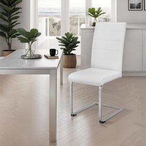 2 Esszimmerstühle Schwingstühle - weiss