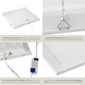 LED-Paneel Lucerna 62 x 62 cm