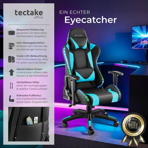 Tartaros gaming chair black/azure 