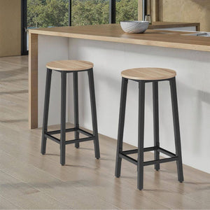 2x sgabelli da bar Corby - Marrone chiaro industriale