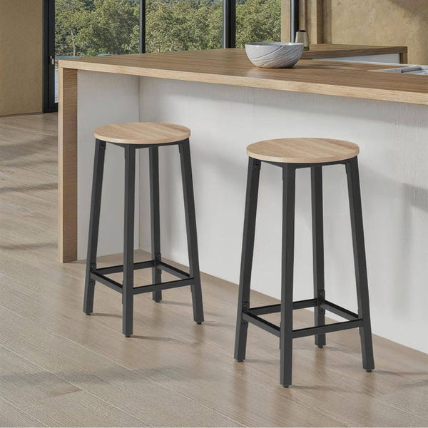 2x sgabelli da bar Corby - Marrone chiaro industriale