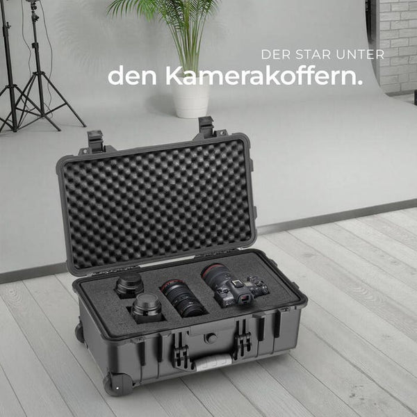 Transportkoffer rollbar mit Teleskopgriff