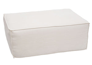 Chaiselongue Ottomane Recamiere Stoff 63x75x194cm creme
