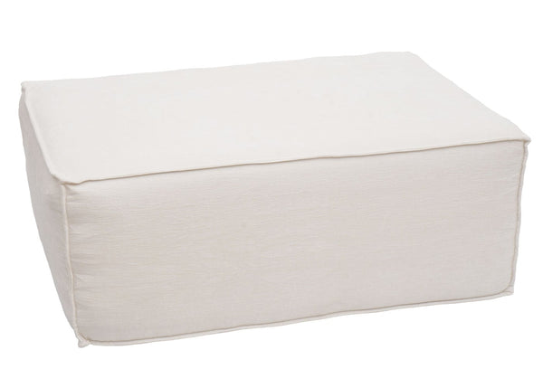 Chaiselongue Ottomane Recamiere Stoff 63x75x194cm creme