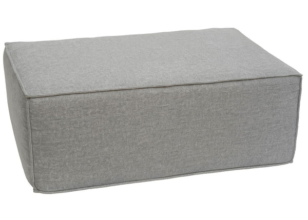 Chaiselongue Ottomane Recamiere Stoff 63x75x194cm hellgrau