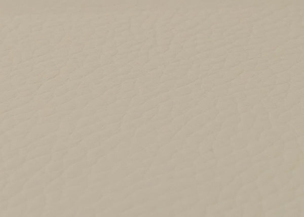 Chefsessel Drehstuhl creme Kunstleder Bugholz Walnuss-Optik