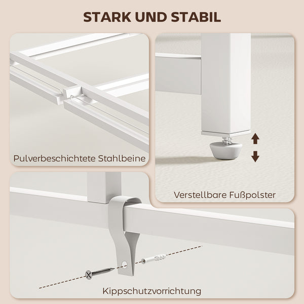 Computertisch klappbar mit Monitorhalterung für Homeoffice