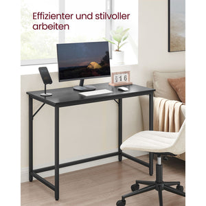Computertisch Schreibtisch Industriedesign 50x100x75cm Metall Schwarz