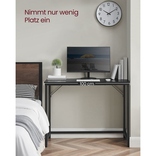 Computertisch Schreibtisch Industriedesign 50x100x75cm Metall Schwarz