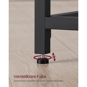 Computertisch Schreibtisch Industriedesign 50x100x75cm Metall Schwarz