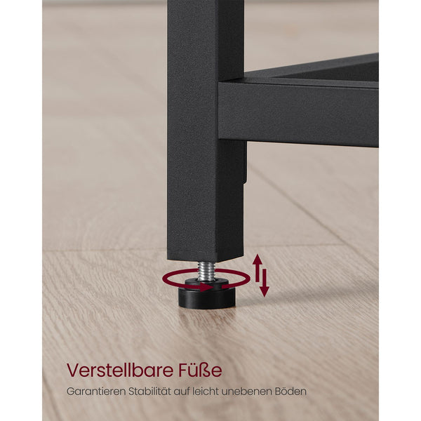 Computertisch Schreibtisch Industriedesign 50x100x75cm Metall Schwarz