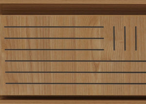 Couchtisch Sofatisch Wohnzimmertisch Beistelltisch 2 Schubladen 40x120x60cm Ulme natur