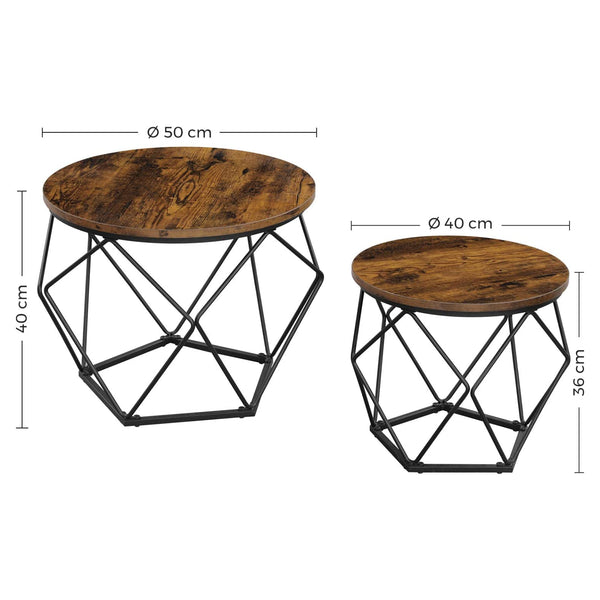 Couchtisch 2er-Set Braun