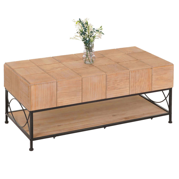 Couchtisch Wohnzimmertisch Sofatisch Beistelltisch Ablage MDF 51x120x61cm