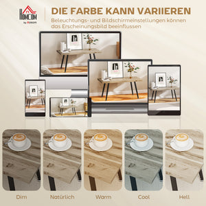 Couchtisch Wohnzimmertisch modern Eiche mit Stahlbeinen