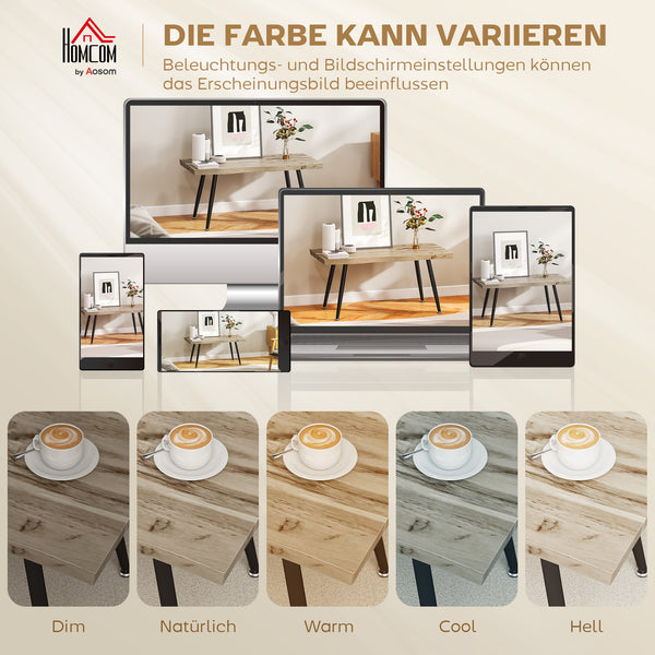 Couchtisch Wohnzimmertisch modern Eiche mit Stahlbeinen