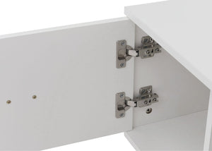 Couchtisch Beistelltisch Sofatisch Fischgrätenmuster 42x103x60cm weiss