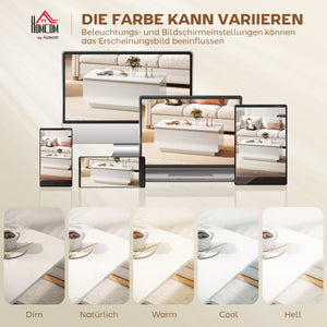 Couchtisch höhenverstellbar mit Stauraum und Schubladen weiss