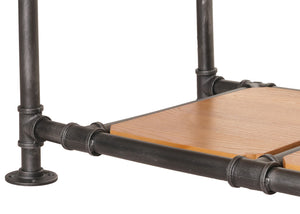 Couchtisch Wohnzimmertisch Sofatisch Beistelltisch Industrial 48x100x50cm natur