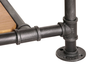 Couchtisch Wohnzimmertisch Sofatisch Beistelltisch Industrial 48x100x50cm natur
