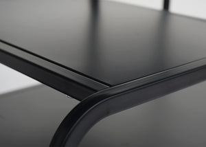 Couchtisch Wohnzimmertisch Industrial 3 Ablagen Metall 45x80x40cm schwarz