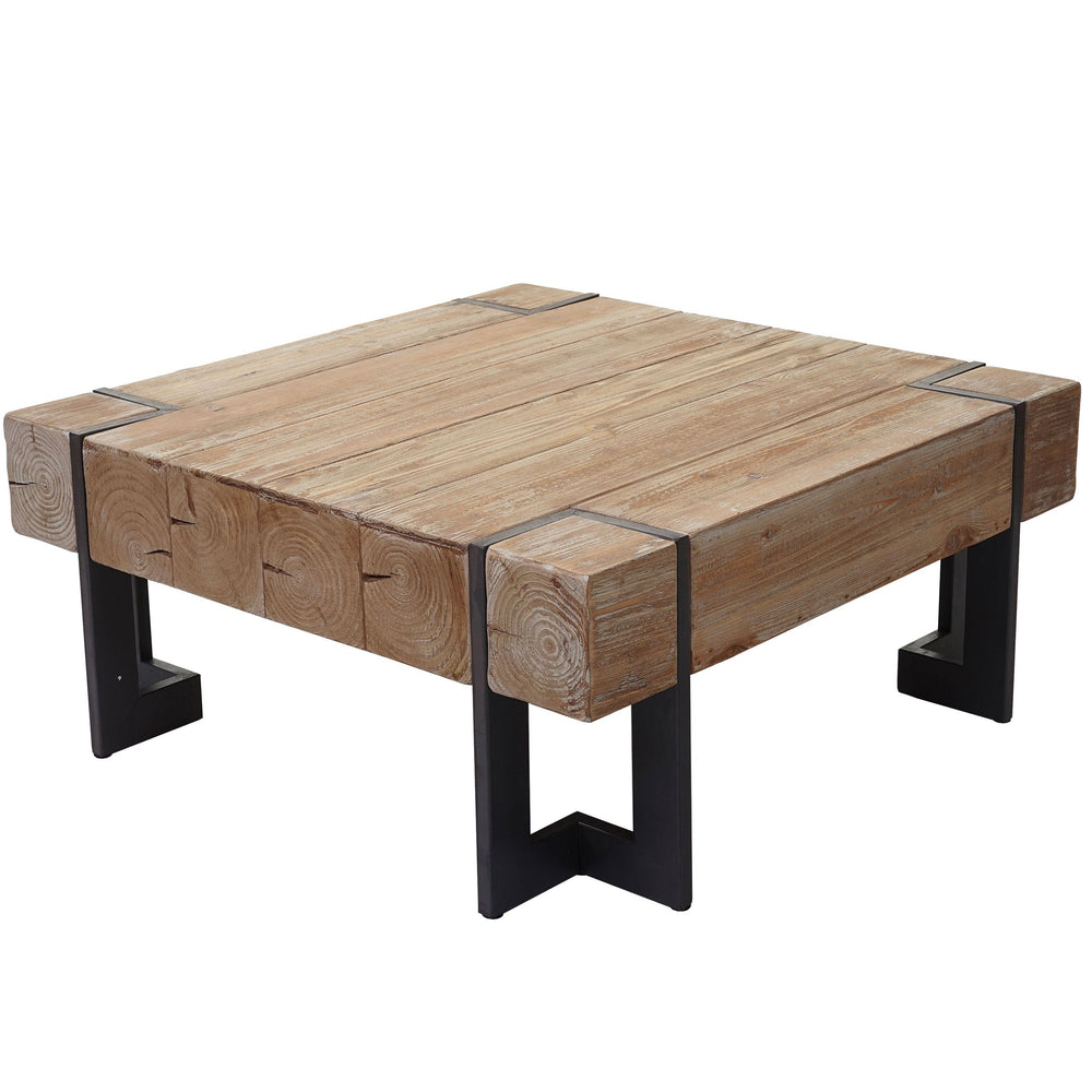 Couchtisch Tanne Massivholz rustikal 60x60cm natur