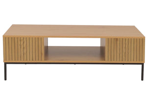 Couchtisch Tisch Sofatisch Beistelltisch Ablage MDF 39x120x60cm natur
