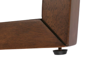 Couchtisch Beistelltisch Sofatisch HPL Laminat Ø80cm Beton-Optik dunkles Gestell