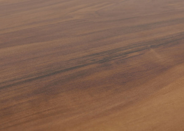 Couchtisch Beistelltisch Sofatisch HPL Laminat Ø80cm Sheesham-Optik dunkles Gestell