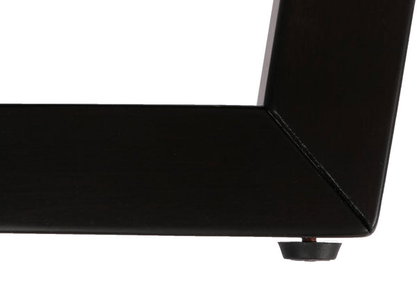 Couchtisch Beistelltisch Sofatisch HPL Laminat Ø80cm Sheesham-Optik dunkles Gestell